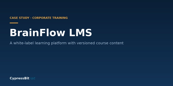 Case Study: BrainFlow LMS, White-Label Corporate Training